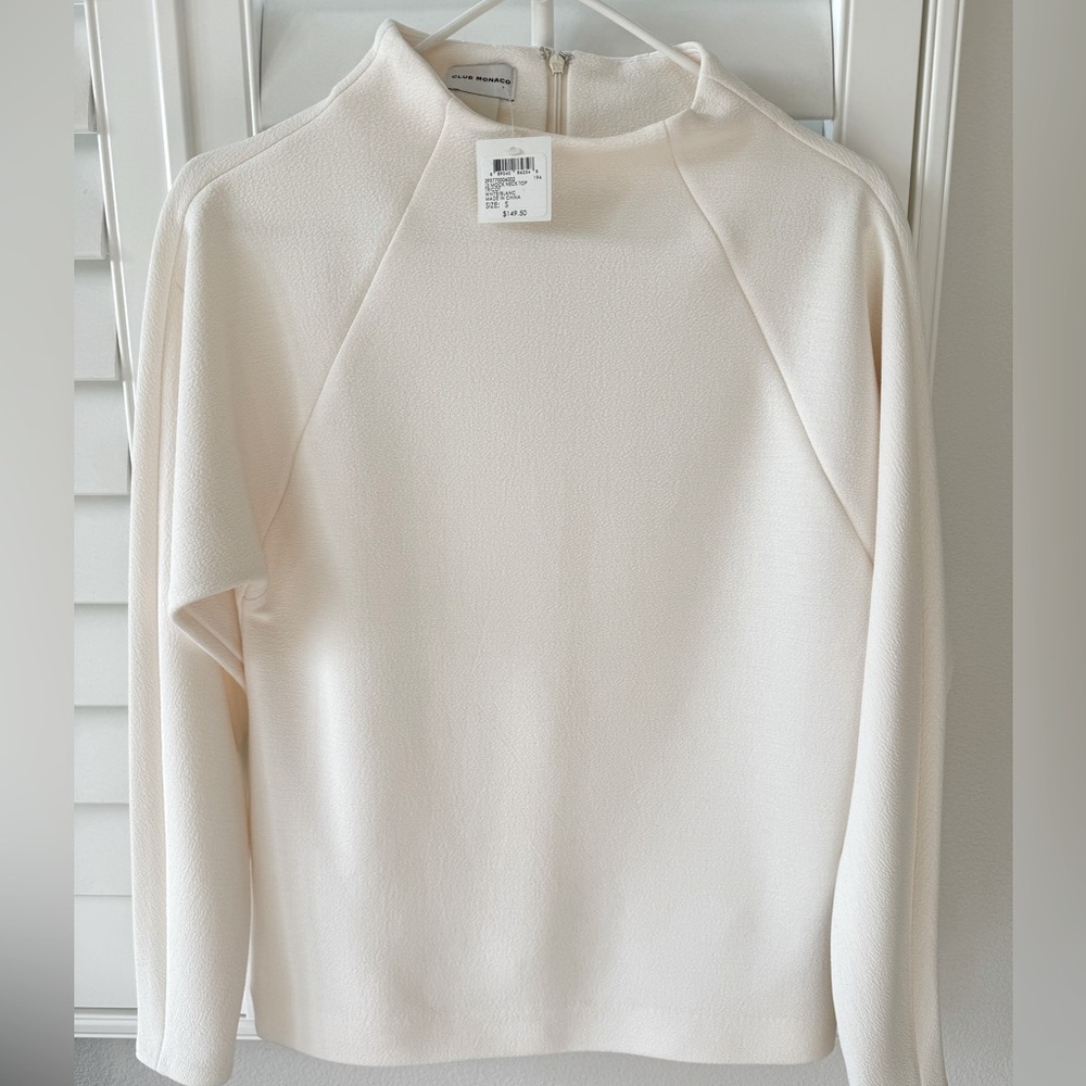 Club Monaco Mockneck Long Sleeve Top Size S